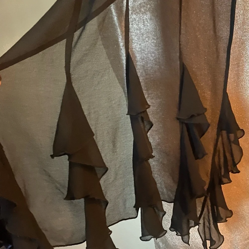 Worthington black full wrap shawl - Picture 4 of 15